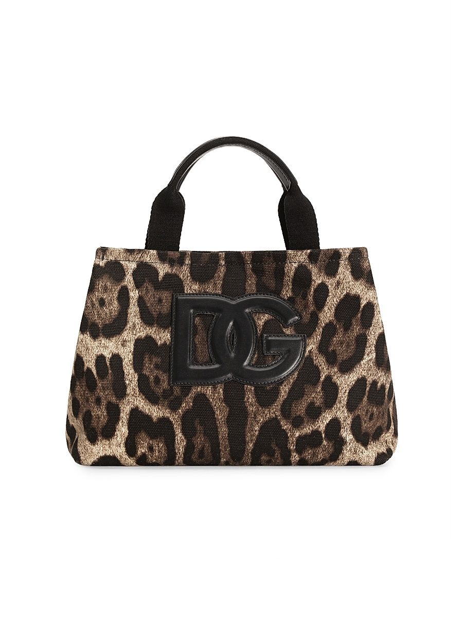 Girl's Leopard Logo Tote Bag - Leo