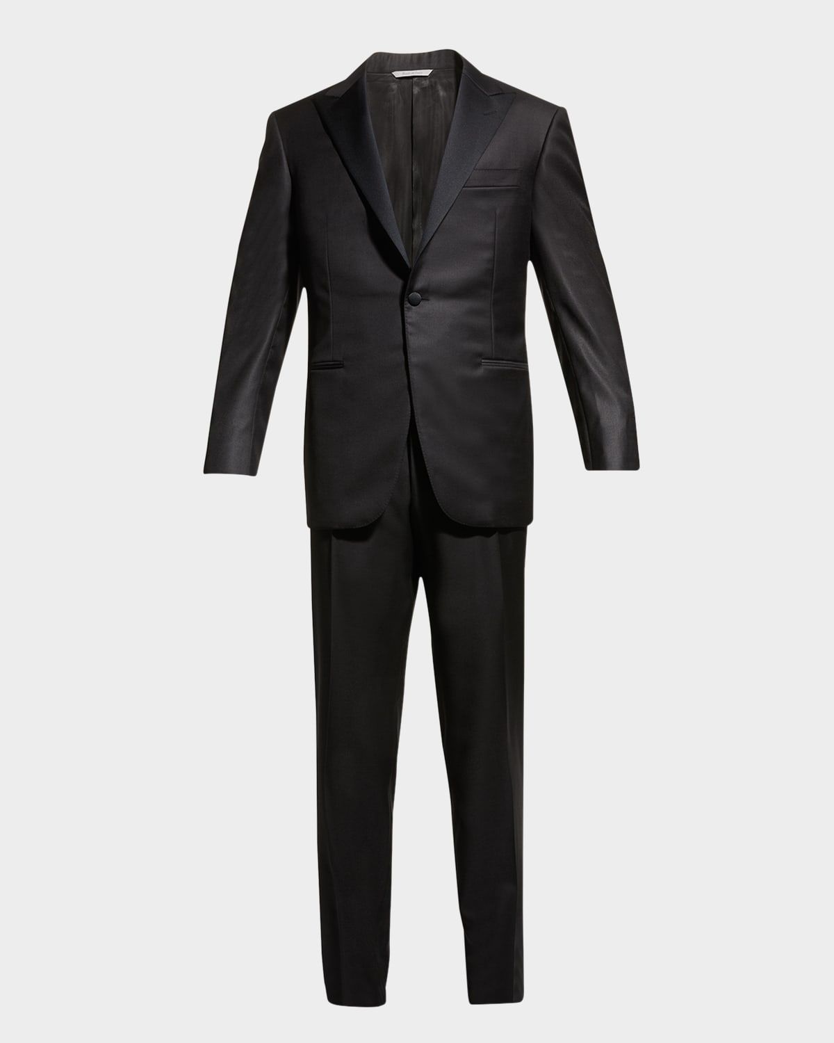 Wool Two-Piece Tuxedo Suit