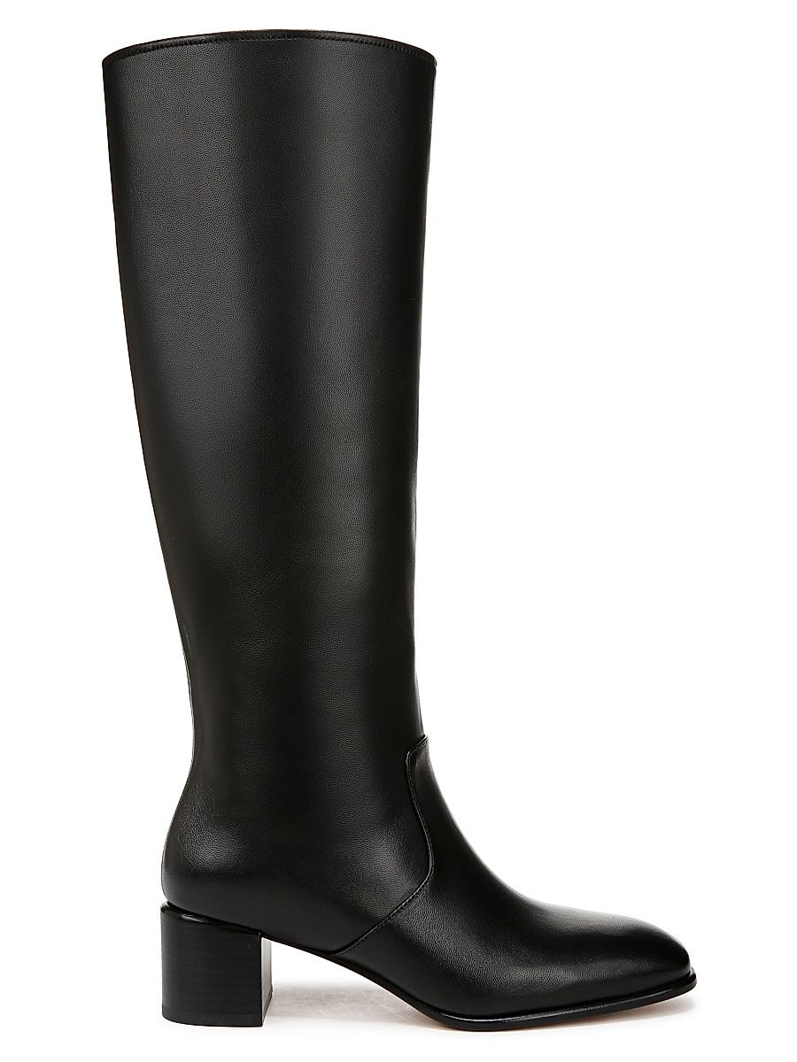 Women's Arabel Leather Knee-High Boots - Black - Size 9.5