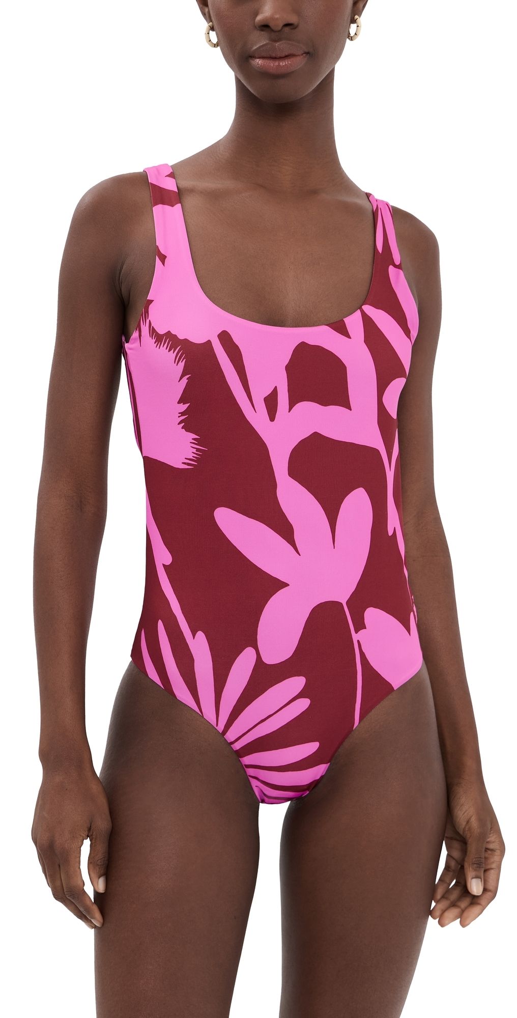 Eywasouls Malibu Aurora One Piece Red Wine Pink Delight XS