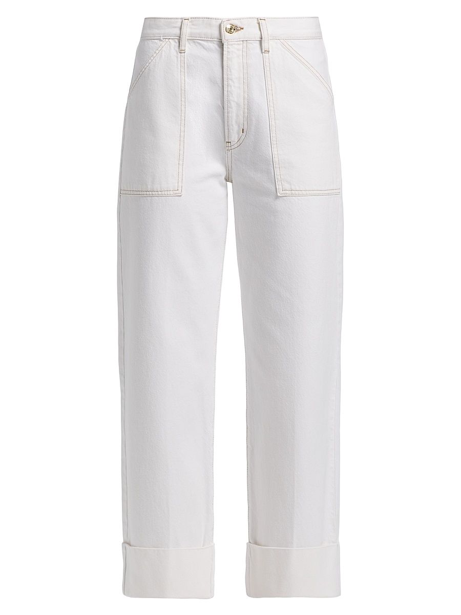 Women's The Utility Cotton Trousers - Au Natural Clean - Size 29