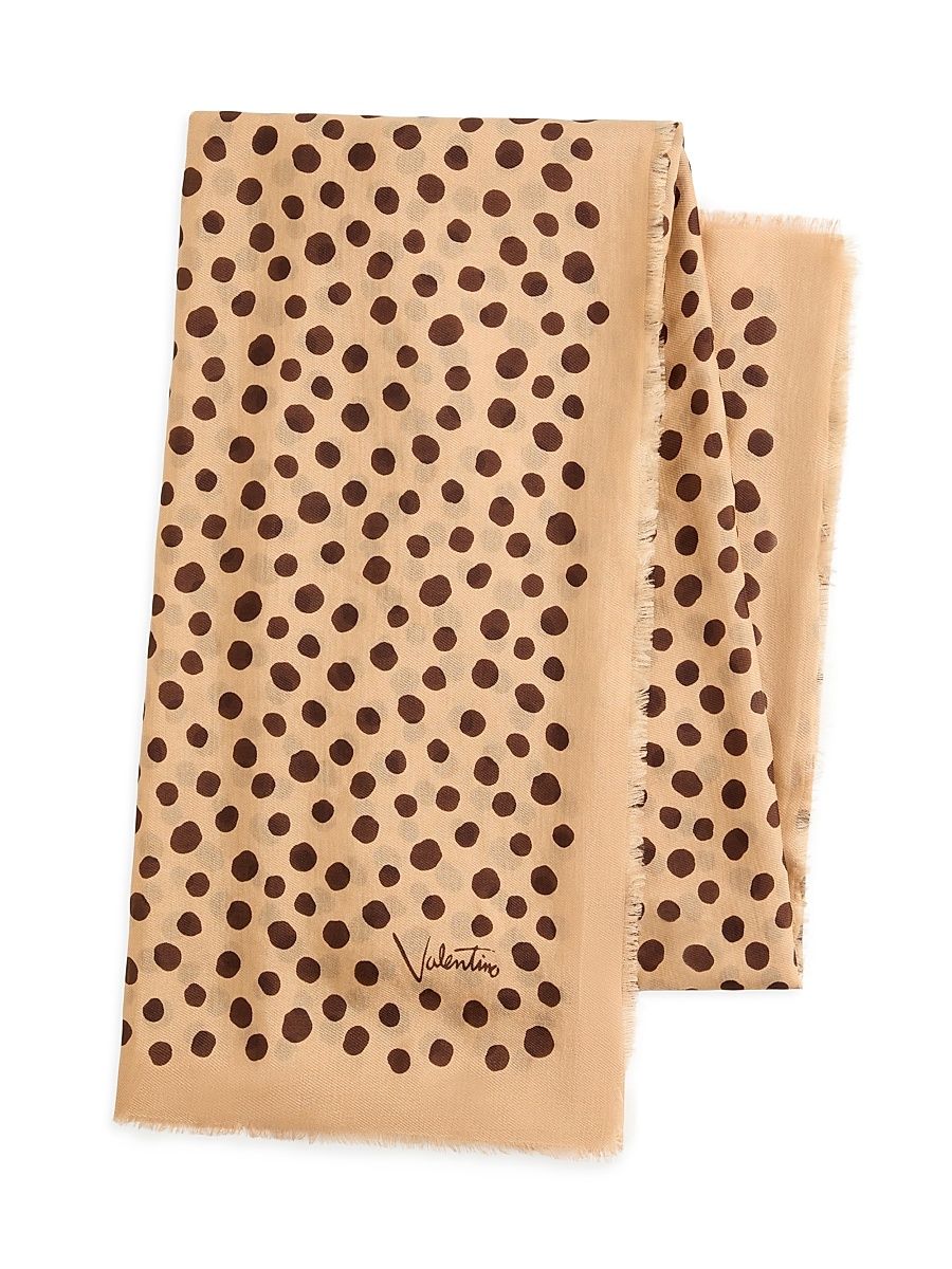 Women's Dalmatian and Extra Dot polka Dot Headband in Cotton and Silk - Beige Multi