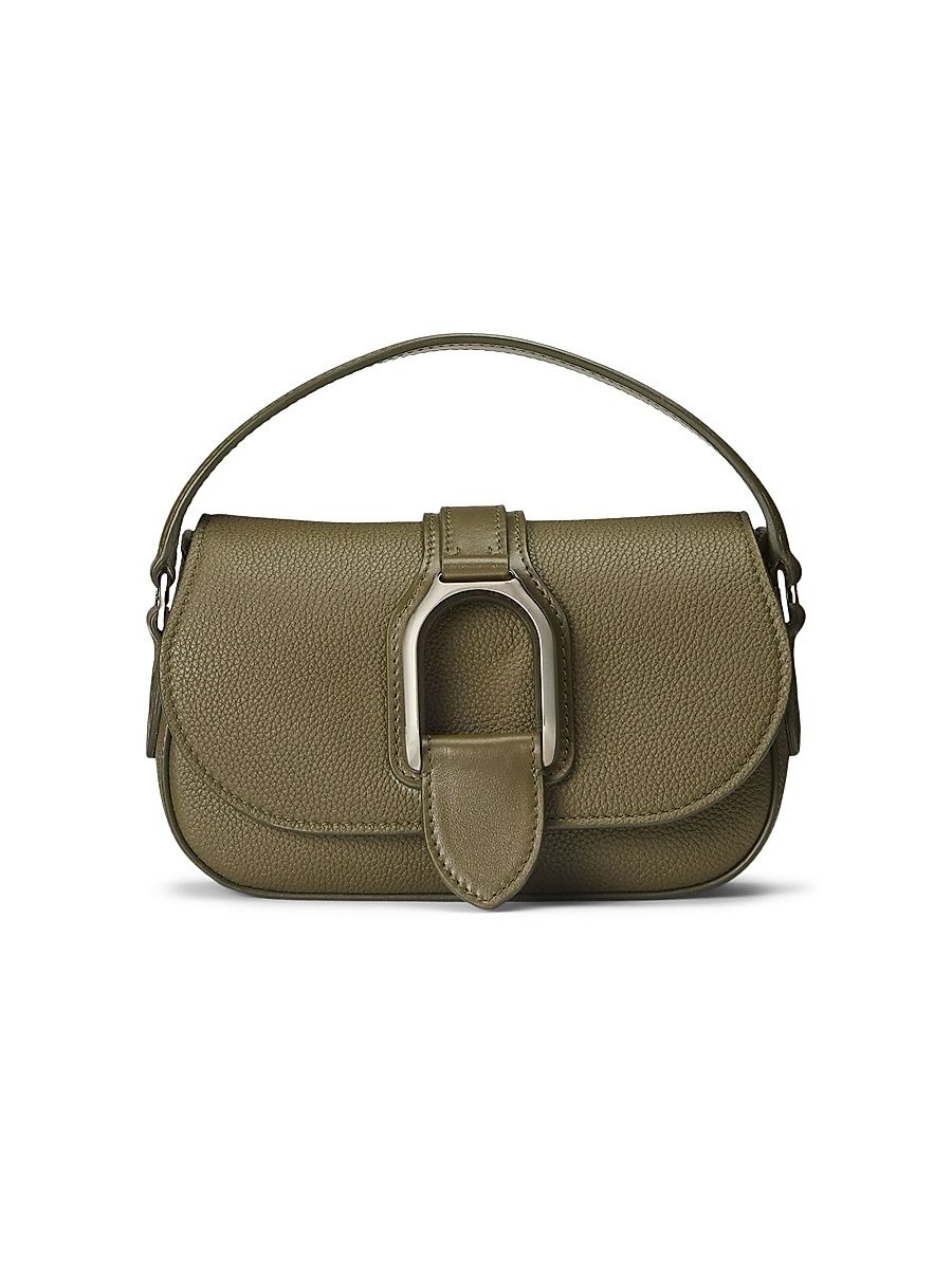 Women's Mini Pebbled Leather Crossbody Bag - Dusty Sage