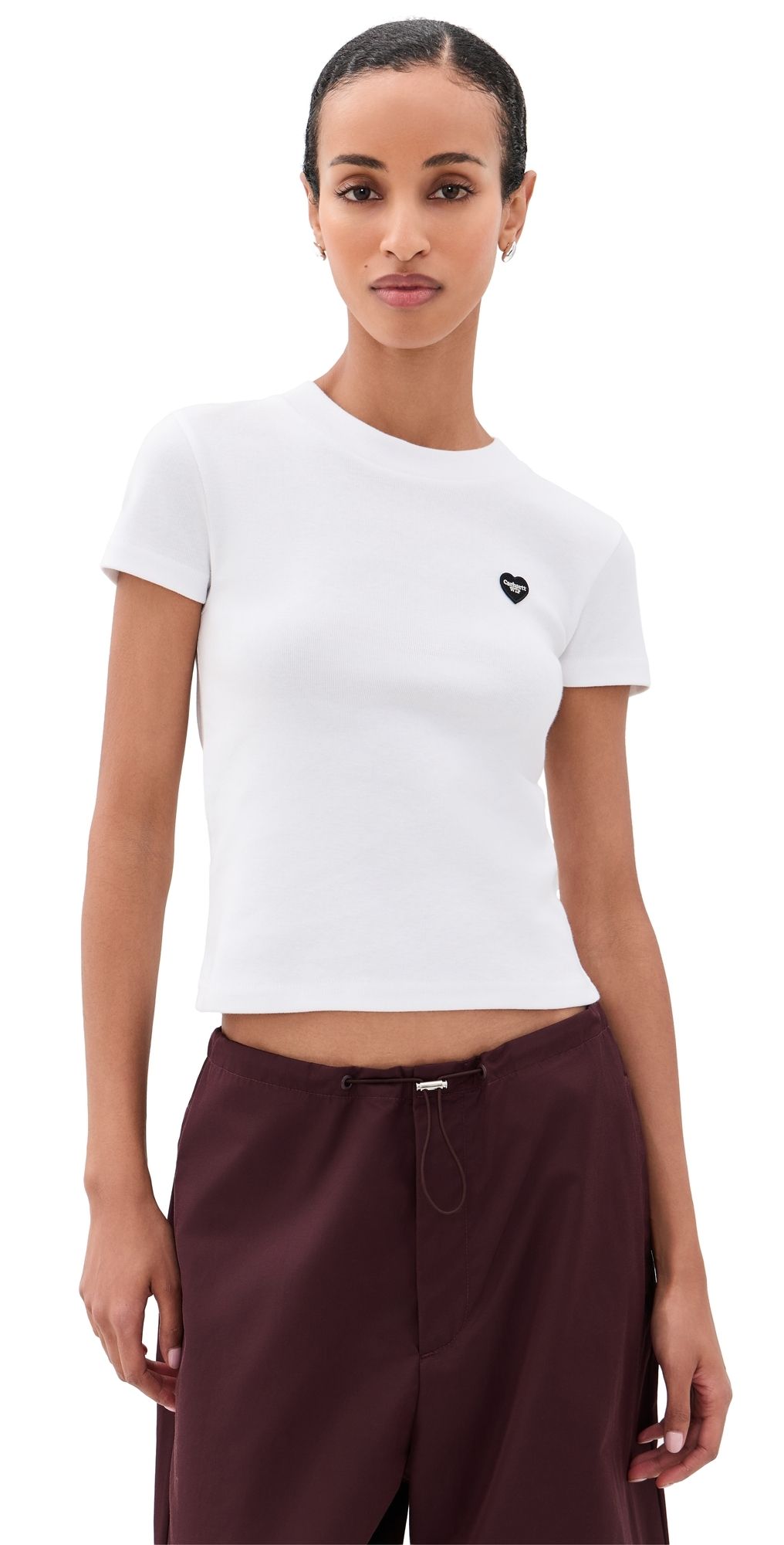Carhartt WIP Small Heart Patch T-Shirt White/Black S