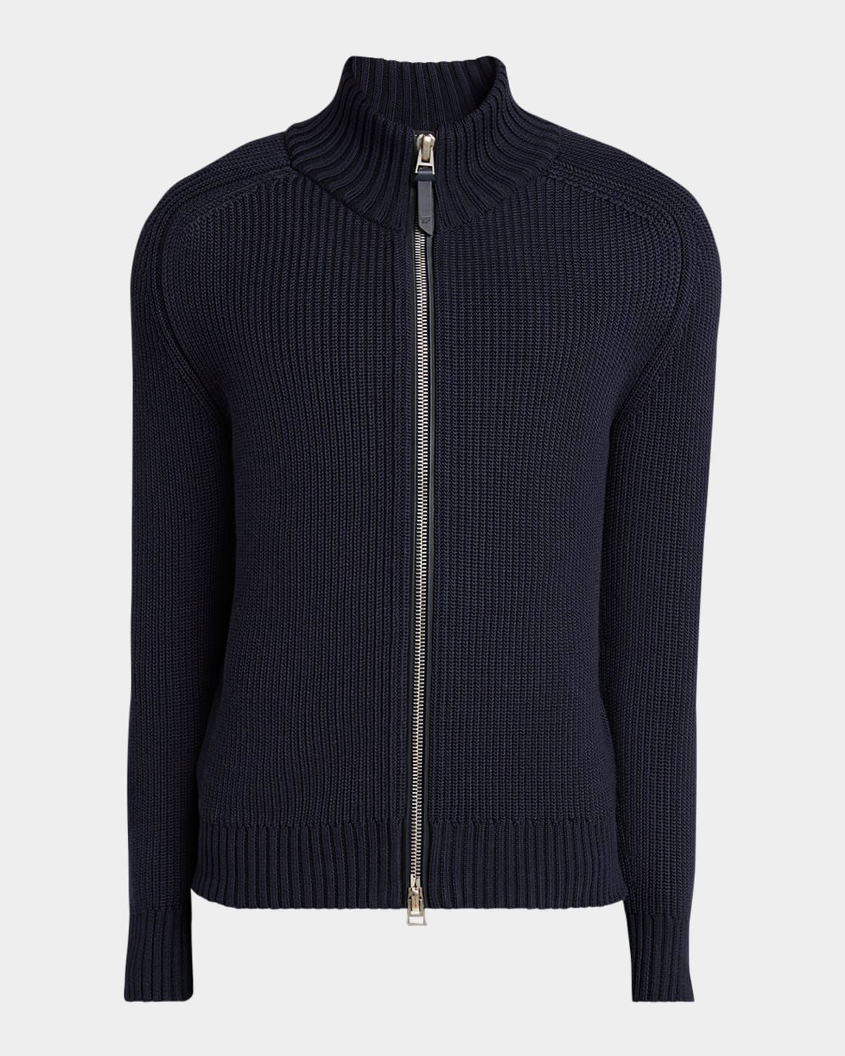 Men & apos;s Ribbed Full-Zip Sweater