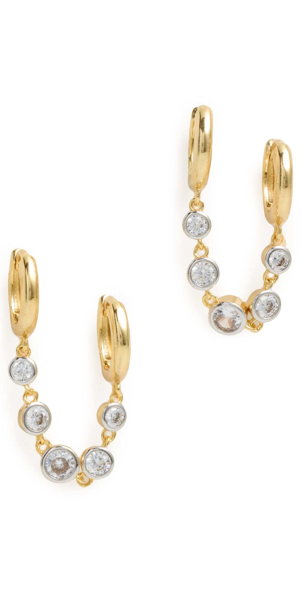 Luv Aj The Georgia Stone Gold Huggies Set Gold One Size