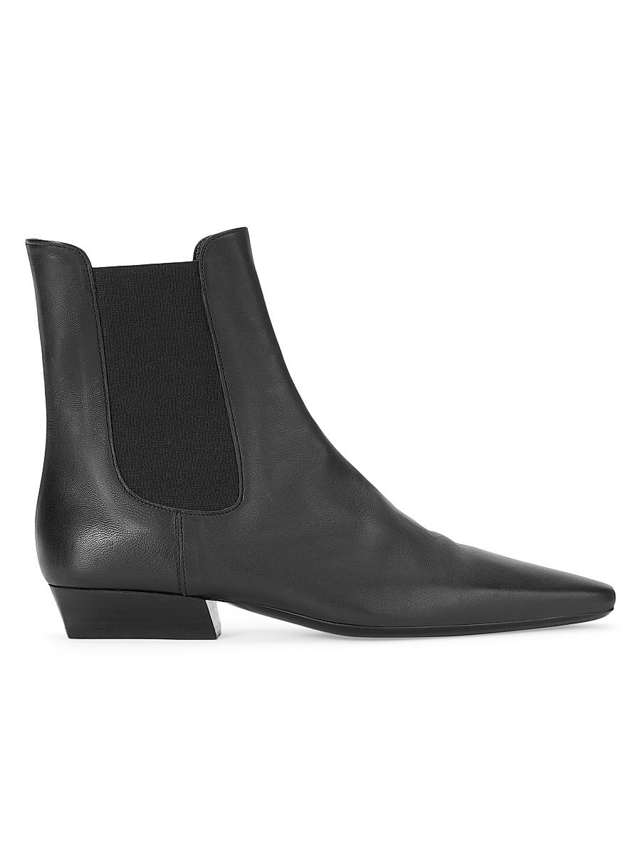 Women's Wally 25MM Leather Chelsea Boots - Black - Size 6