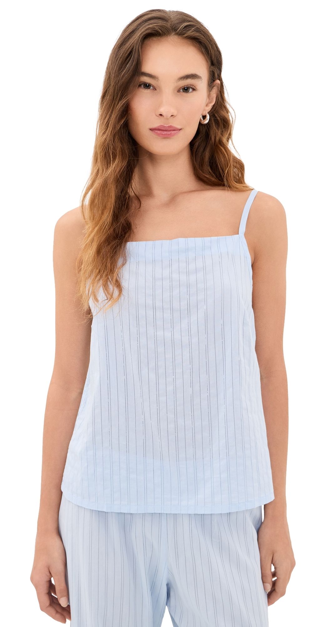 DONNI. The Eyelet Pop Shell Camisole Cloud M