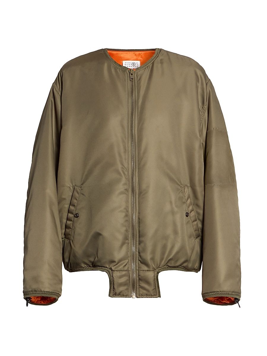 Women's Bomber Jacket - Khaki - Size 8