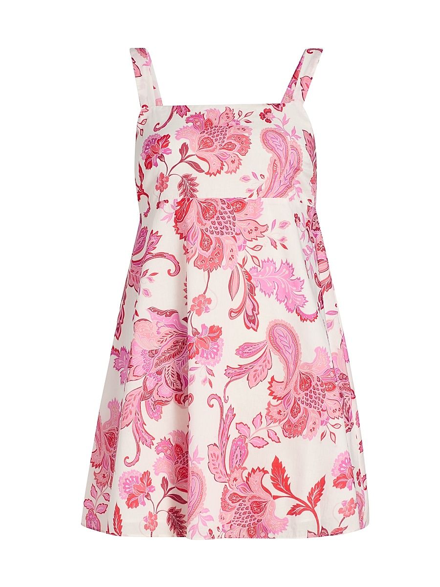 Women's Arden Cotton Voile Minidress - Paisley - Size XL