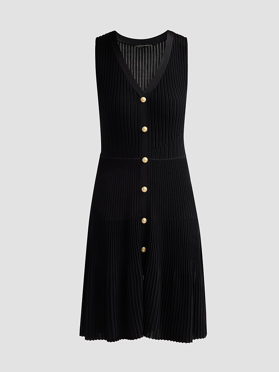 Women's Tessa Rib-Knit Tank Dress - Black - Size XXL