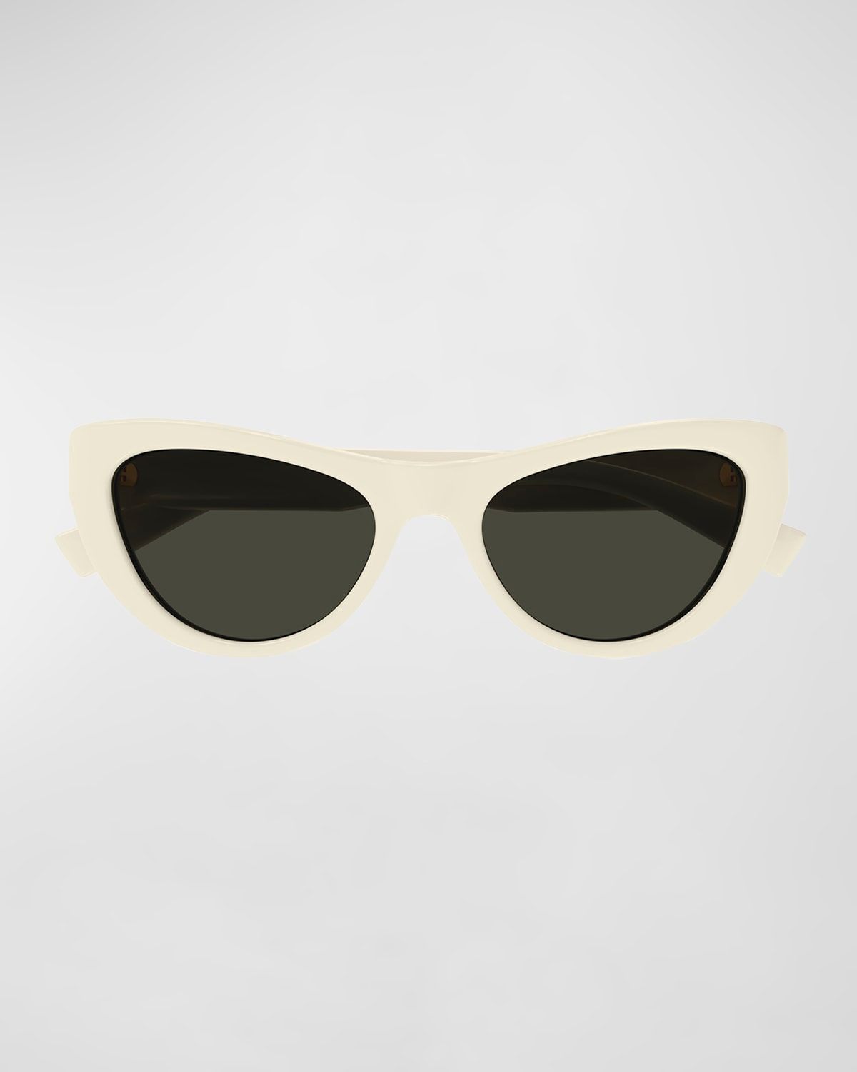 Sleek Logo Plastic Cat-Eye Sunglasses