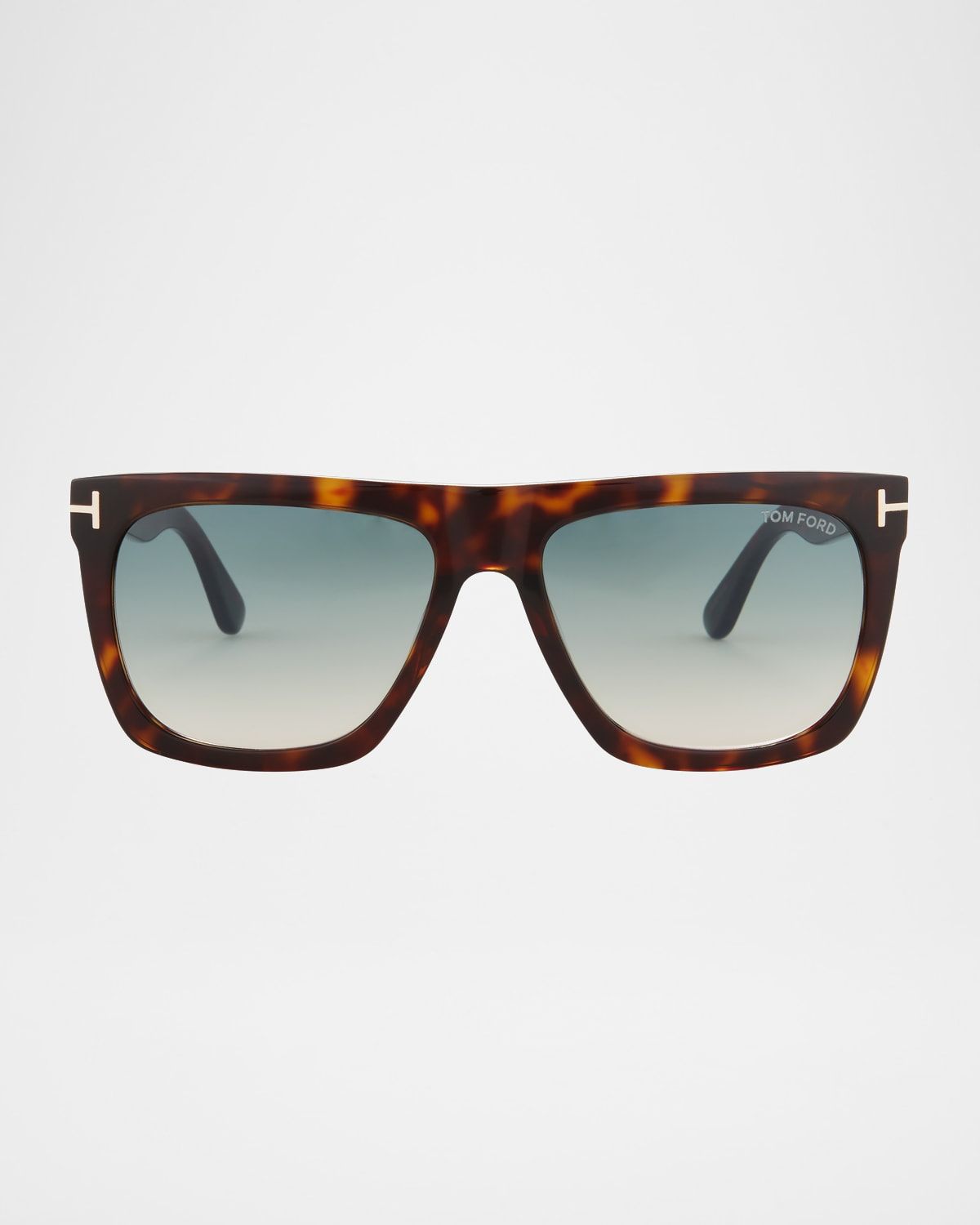 Morgan Thick Square Acetate Sunglasses, Tortoiseshell