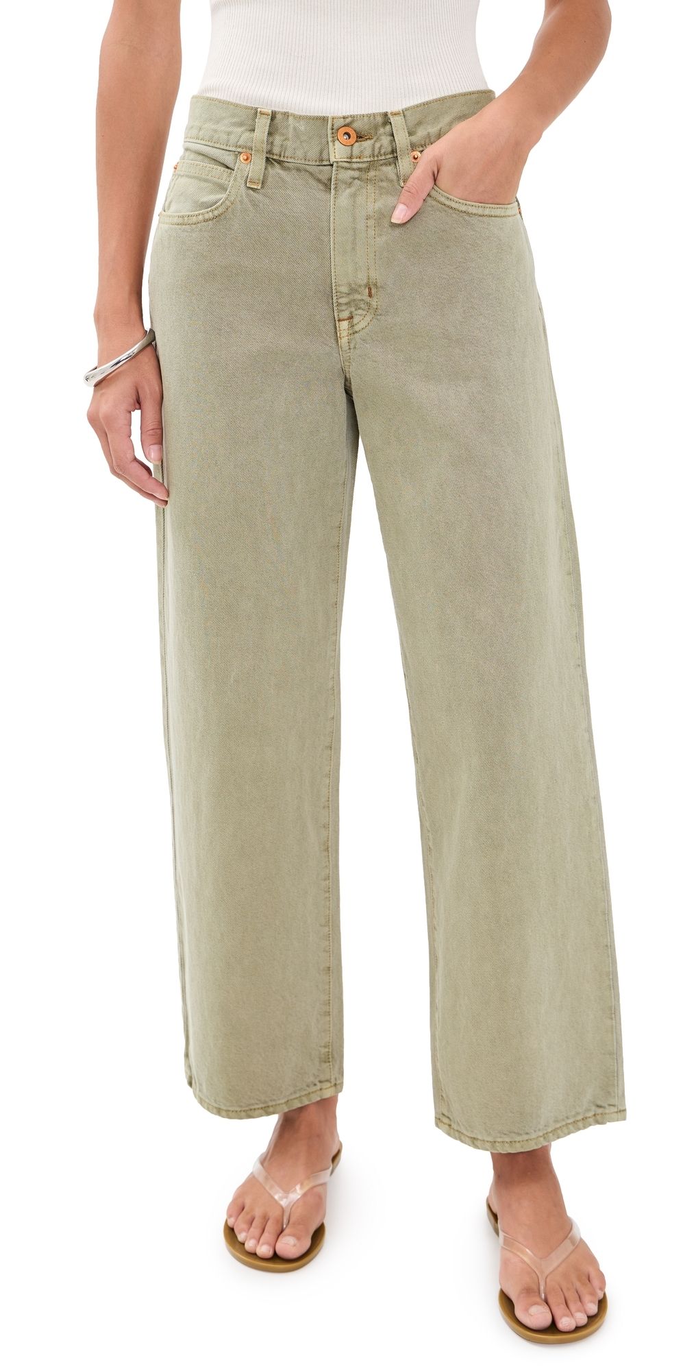 SLVRLAKE Hunter Crop Jeans 29 Palms 27