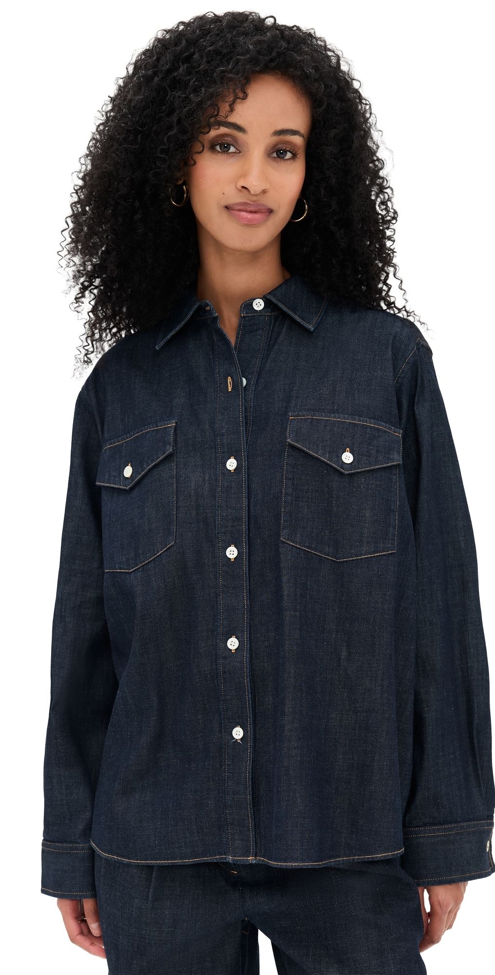 Jenni Kayne Colt Shirt Dark Denim XS