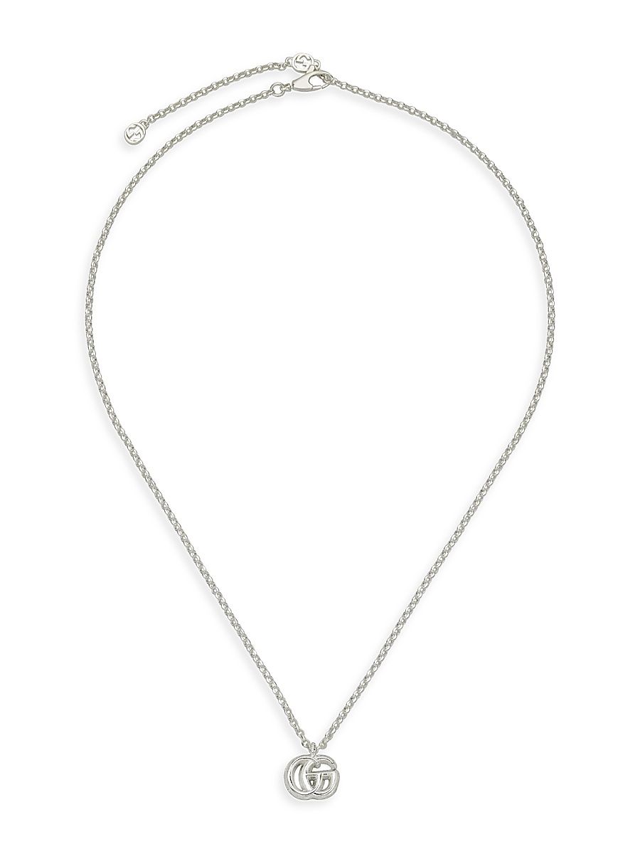 Women's GG Marmont Sterling Silver Pendant Necklace - Silver
