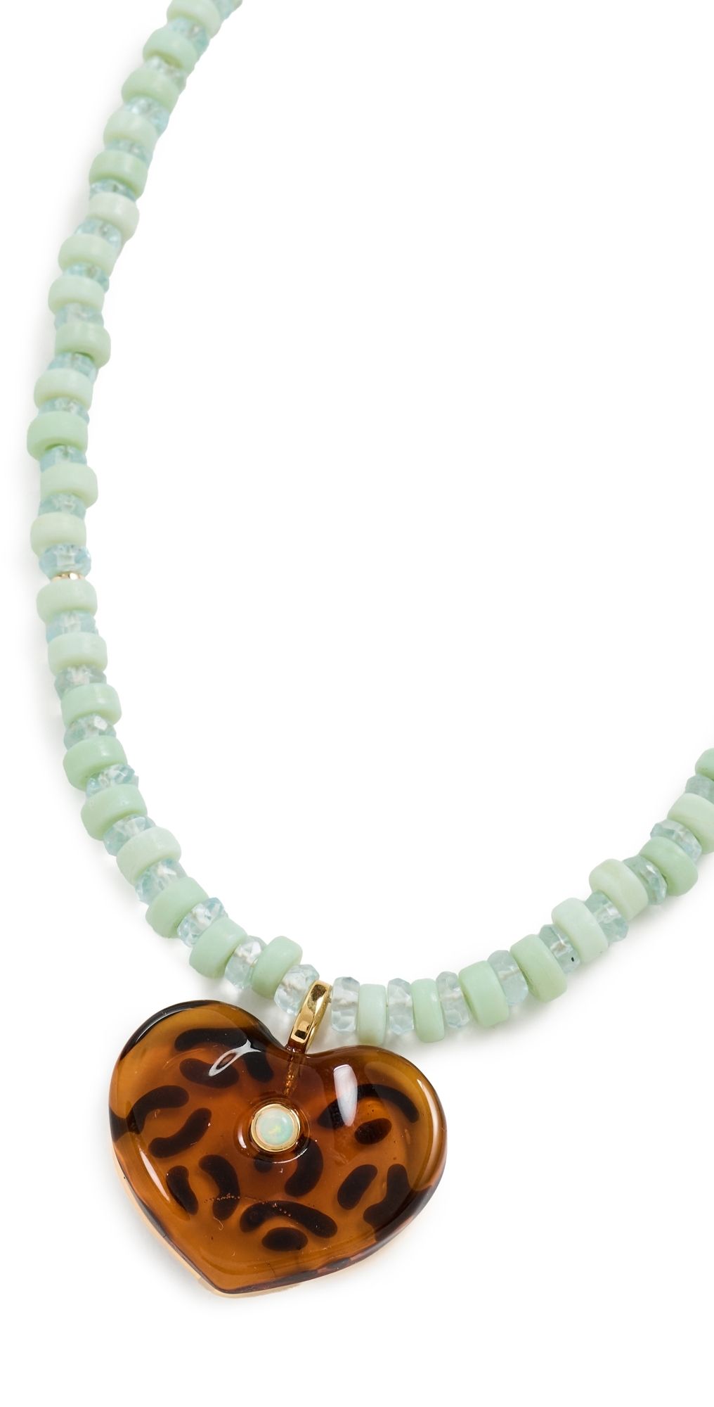 Lizzie Fortunato Pia Necklace In Leopard Multi One Size