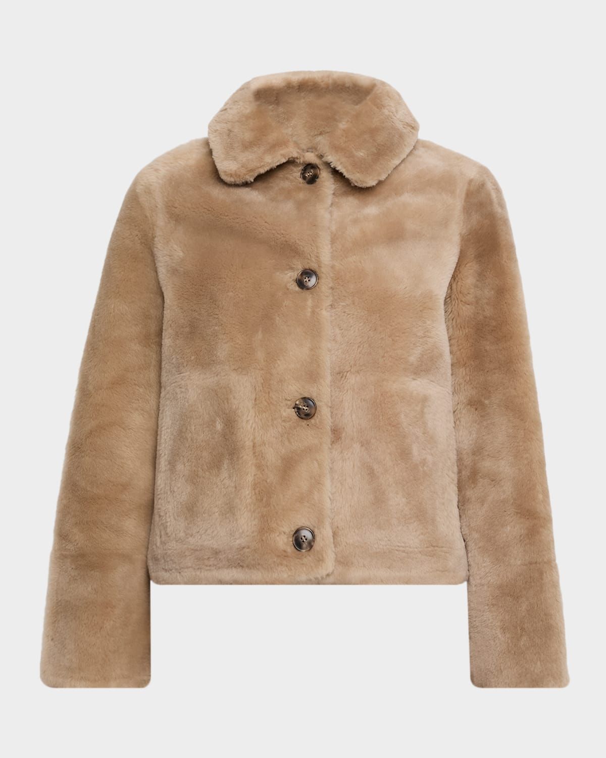Short Lamb Shearling Jacket