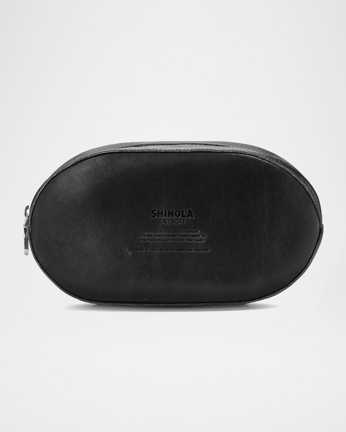 Men & apos;s Football Leather Travel Toiletry Kit