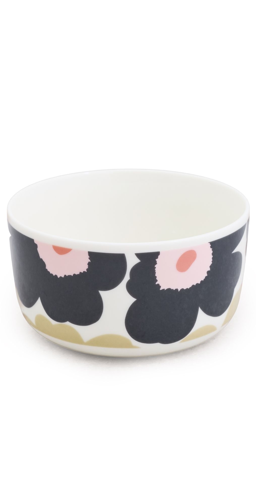 Marimekko Oiva Unikko Bowl Off White/Pink/Sand/Charcoal One Size
