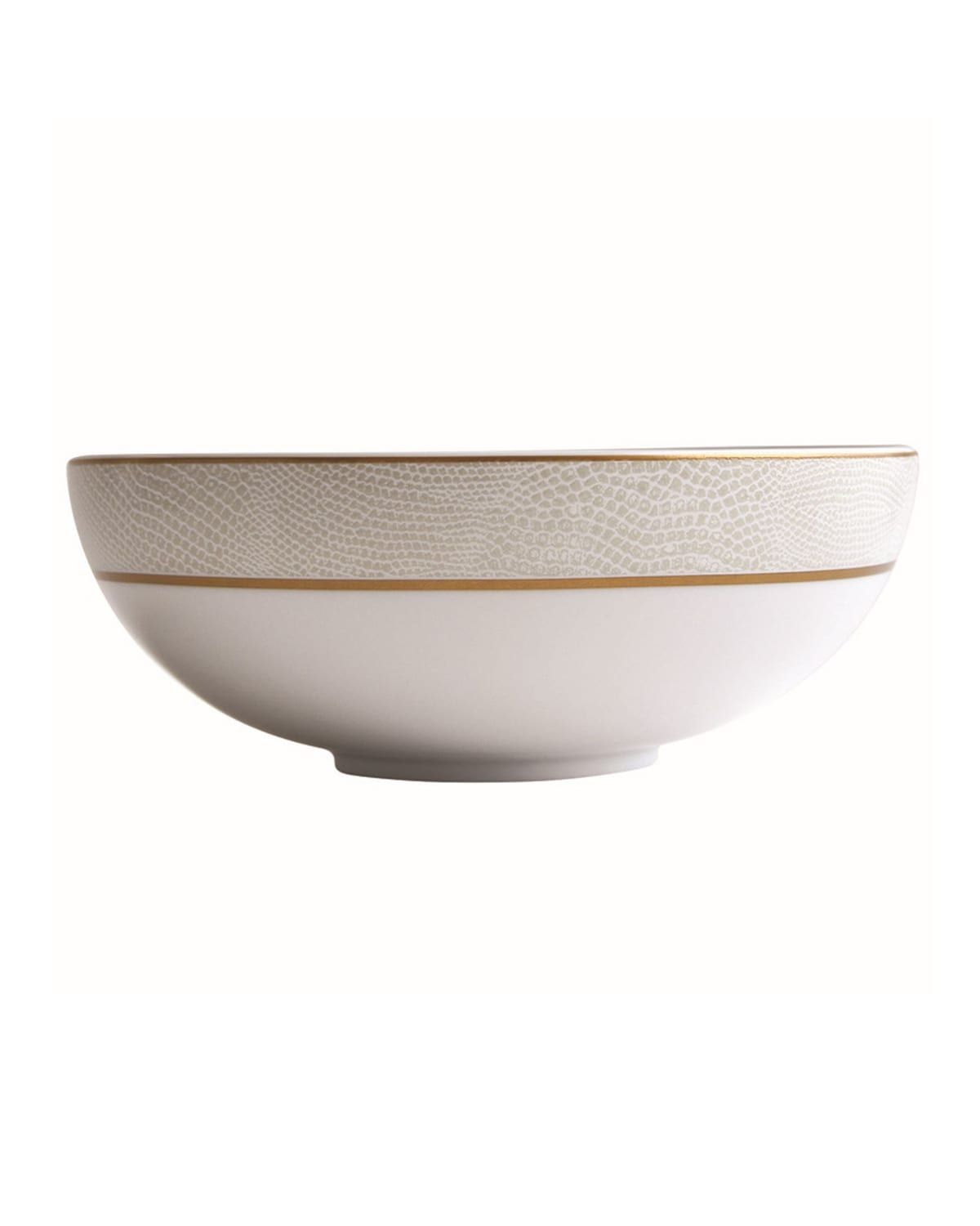Sauvage White Salad Bowl, 6.7"