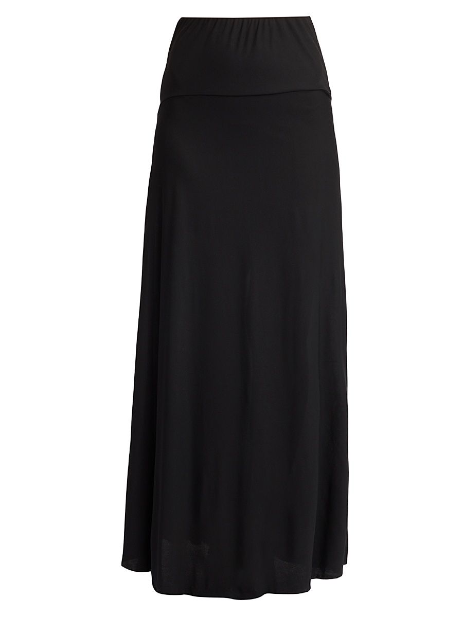 Women's Mirla Drop-Waist Maxi Skirt - Black - Size Large