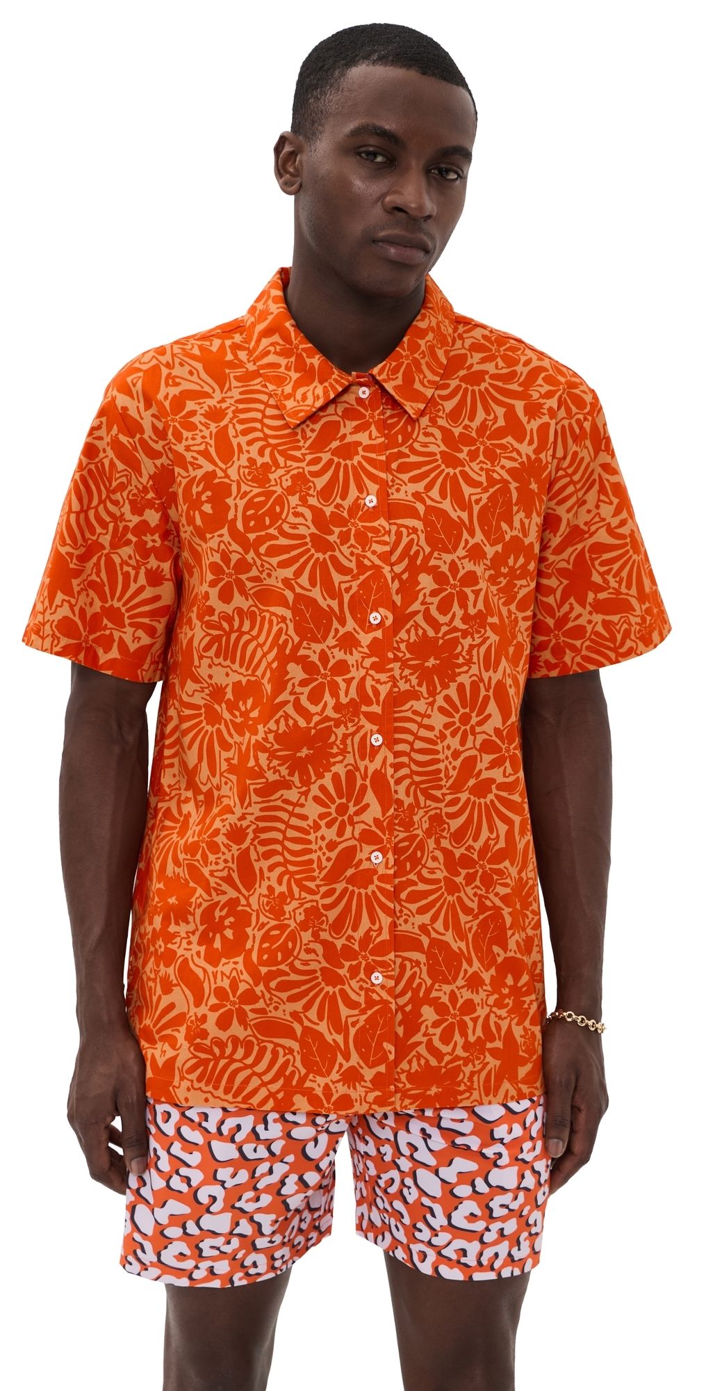 Dur Doux St. Tropez Camp Shirt Orange S