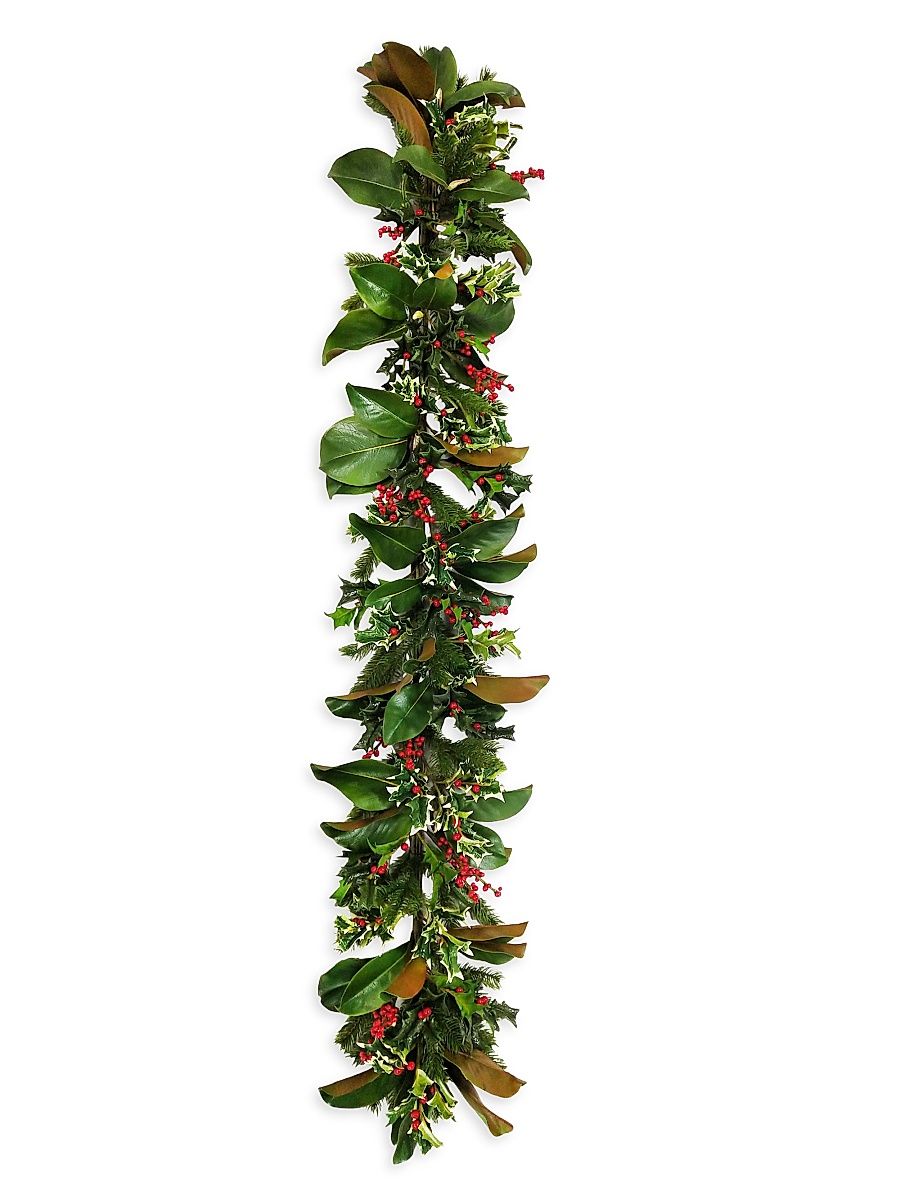 Holiday Newness Faux-Holly Holiday Garland