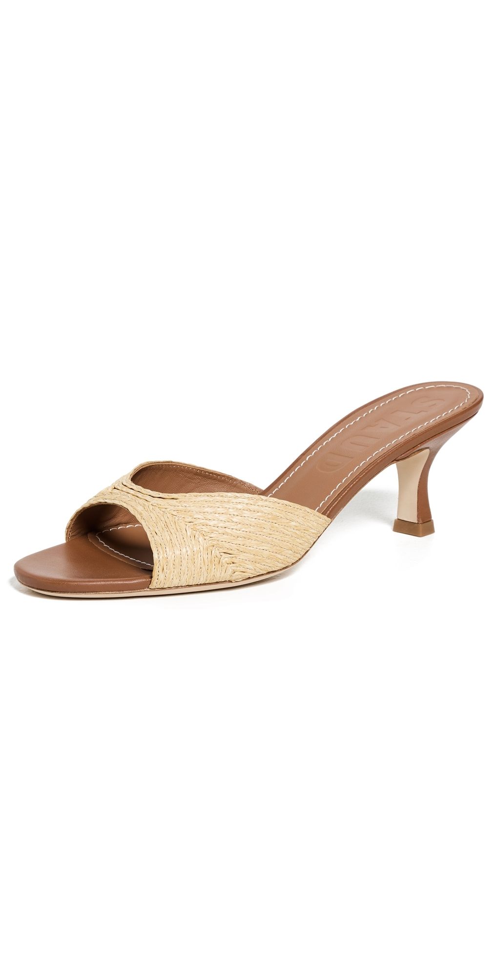 STAUD Brigitte Mules Natural Raffia 39.5
