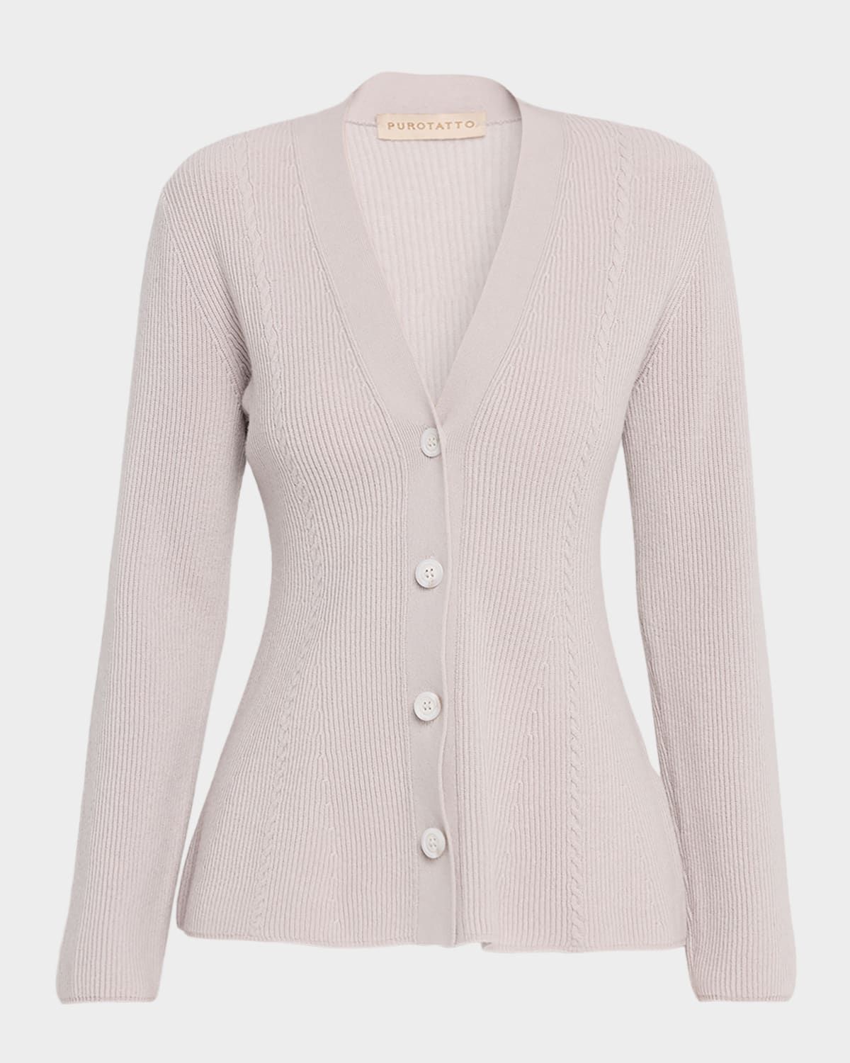 Wool-Cashmere V-Neck Cardigan