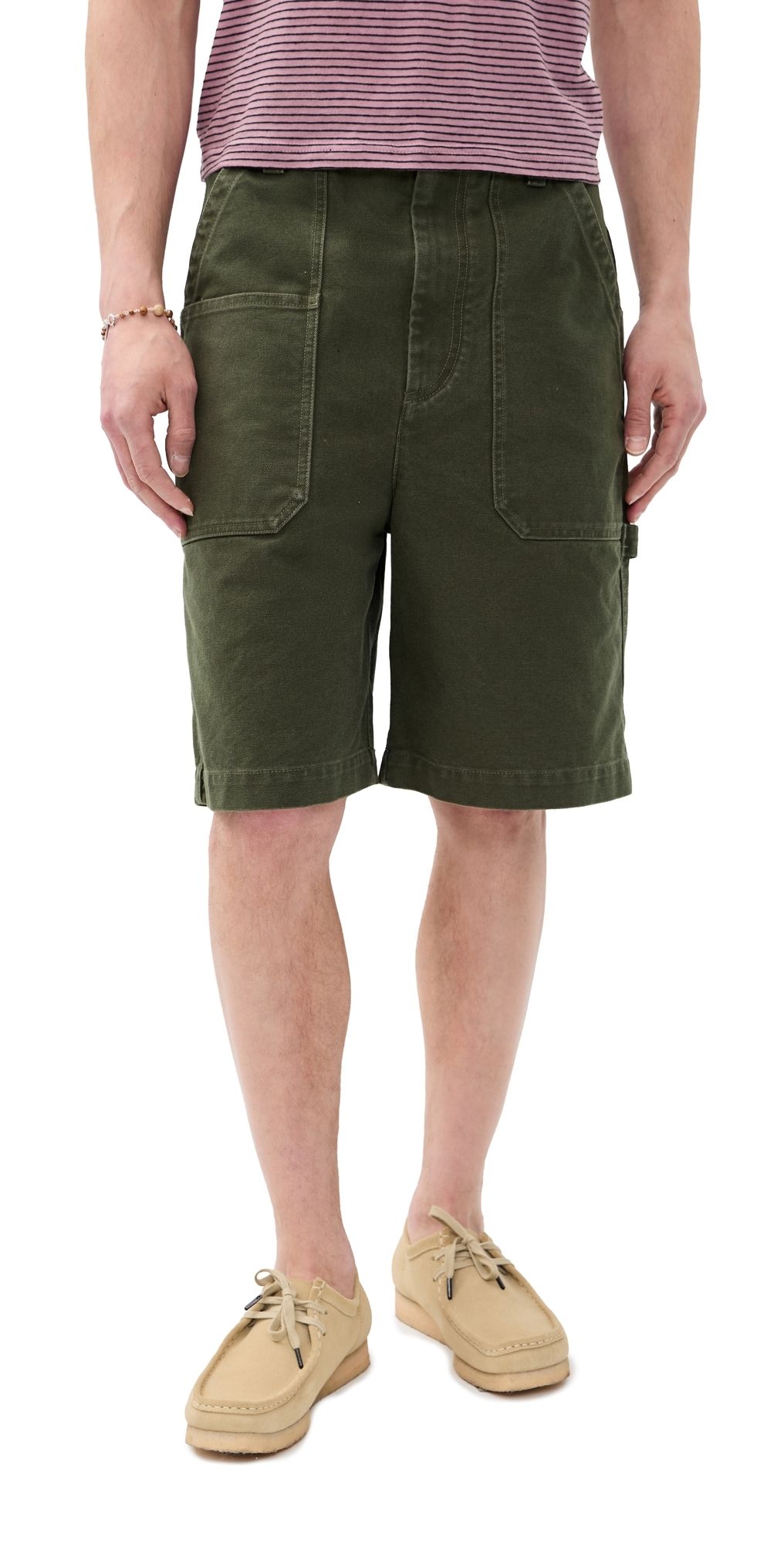 Isabel Marant Akyle City Canvas Shorts Khaki 40