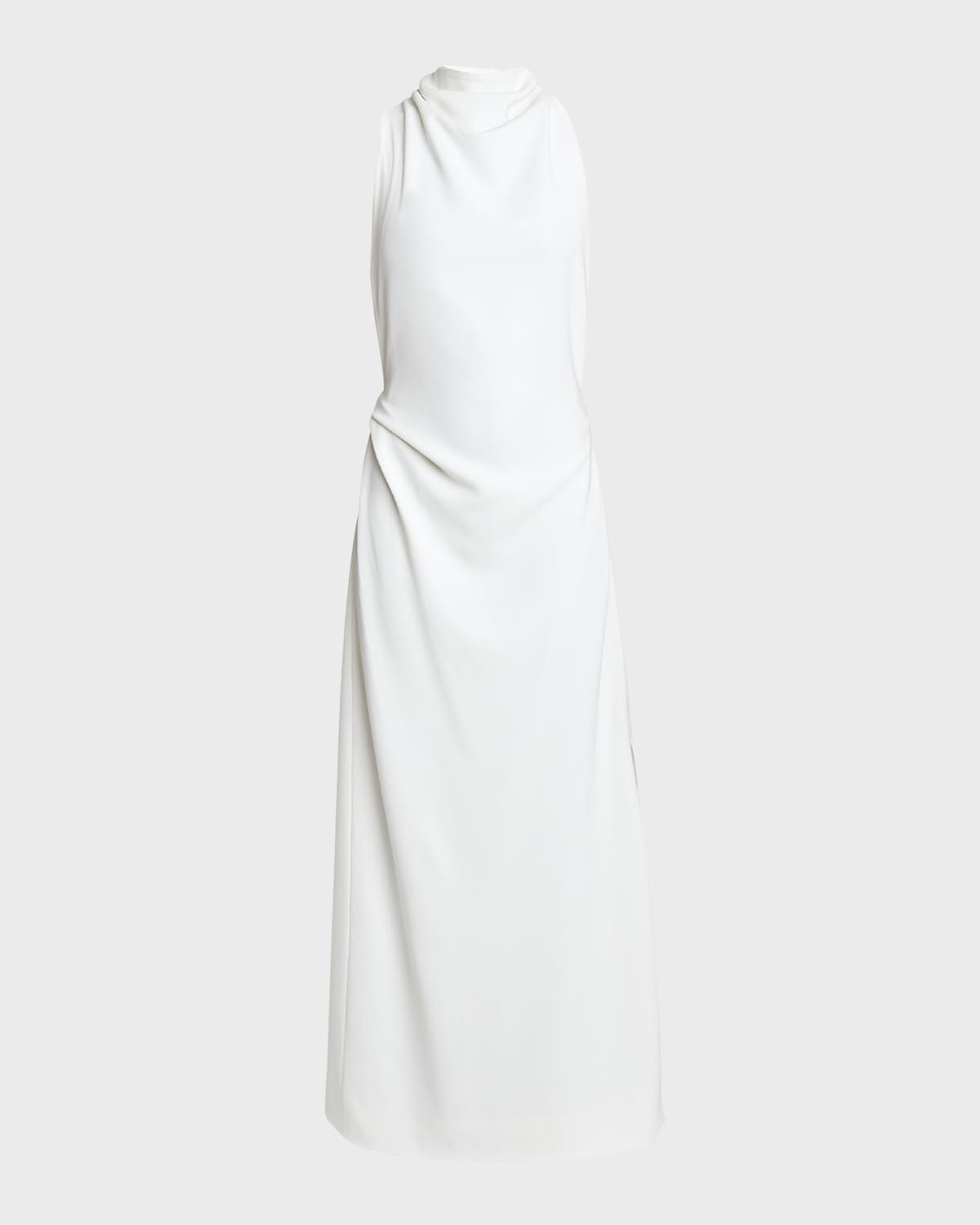 Selena Backless Twist Back Matte Viscose Crepe Dress