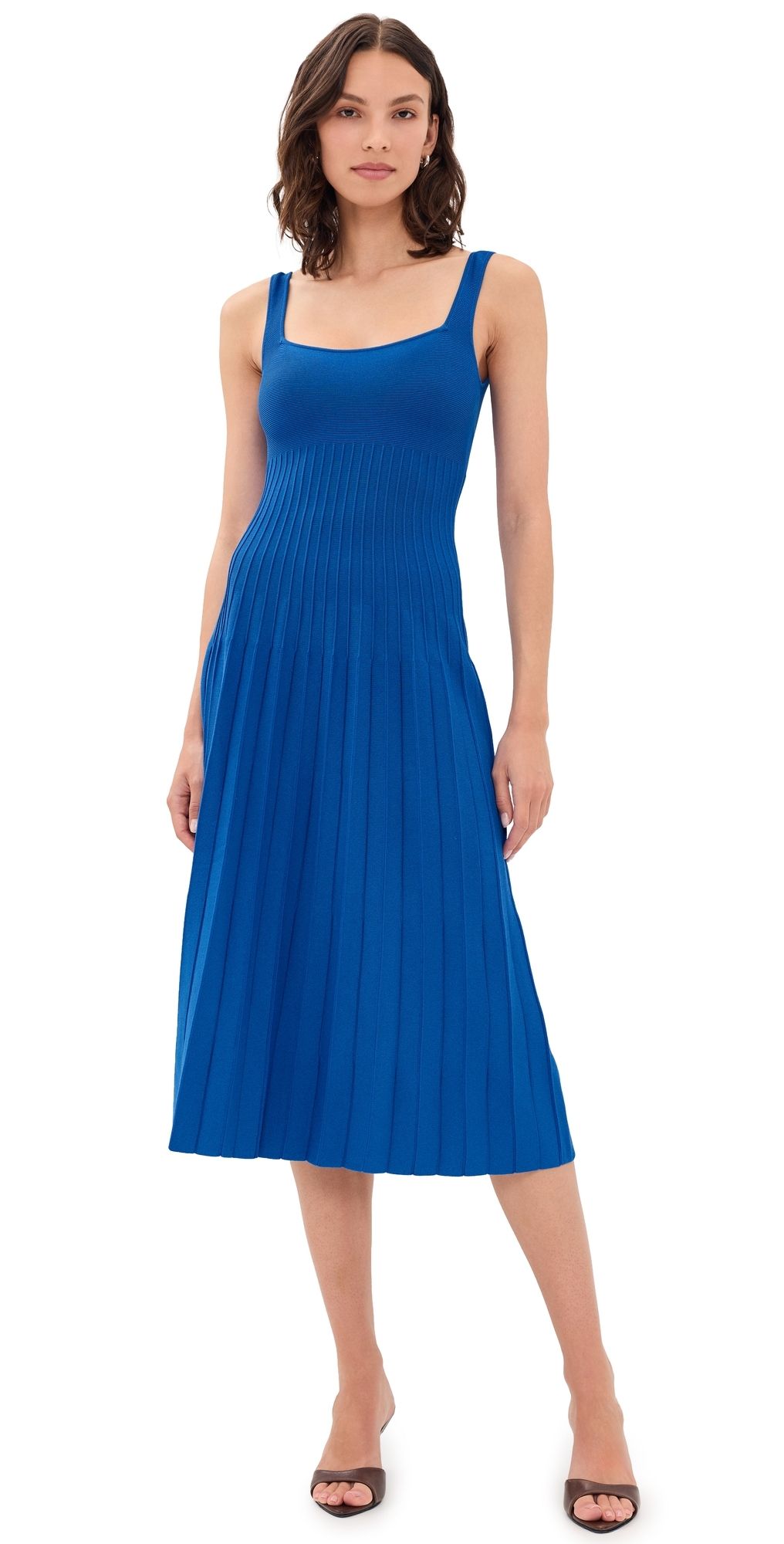 STAUD Ellison Dress Cobalt L