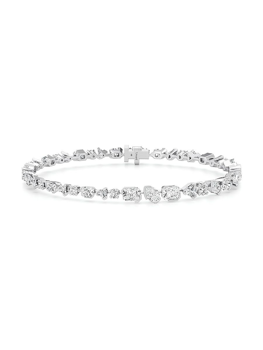 Women's Meta 18K White Gold & 7.30 TCW Lab-Grown Diamond Tennis Bracelet - White Gold