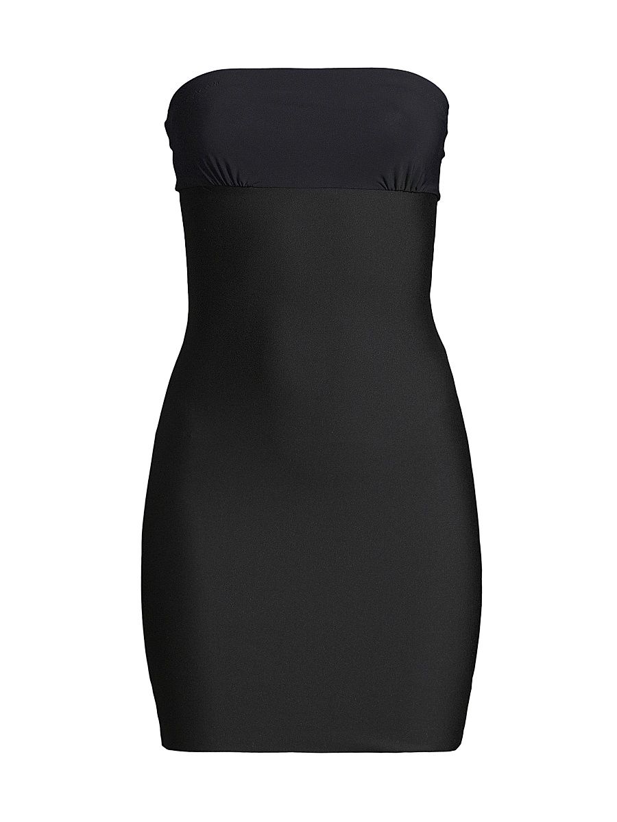 Women's Two-Faced Tech Strapless Slip Dress - Black - Size XL
