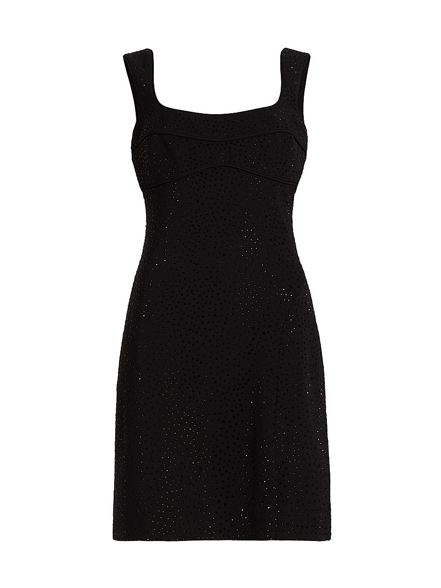 Women's Vinny Crystal Minidress - Black - Size 14
