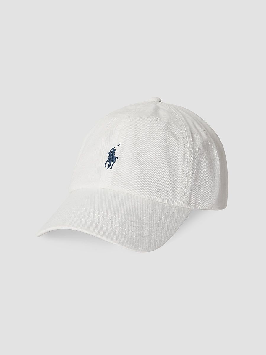 Men's Pony Cotton Baseball Cap - Deckwash White