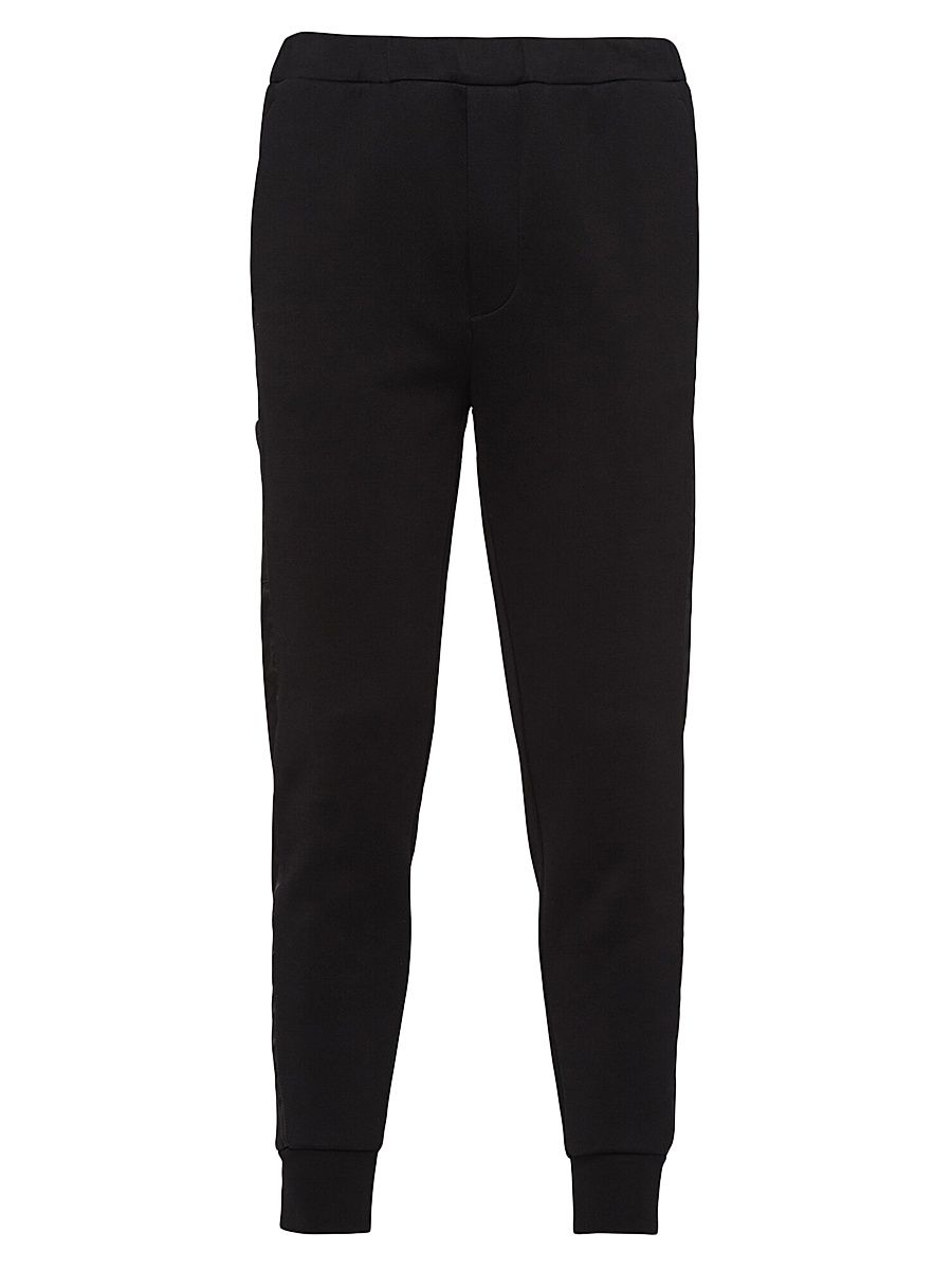 Men's Sweatpants With Re-Nylon Details - Black - Size XXXL