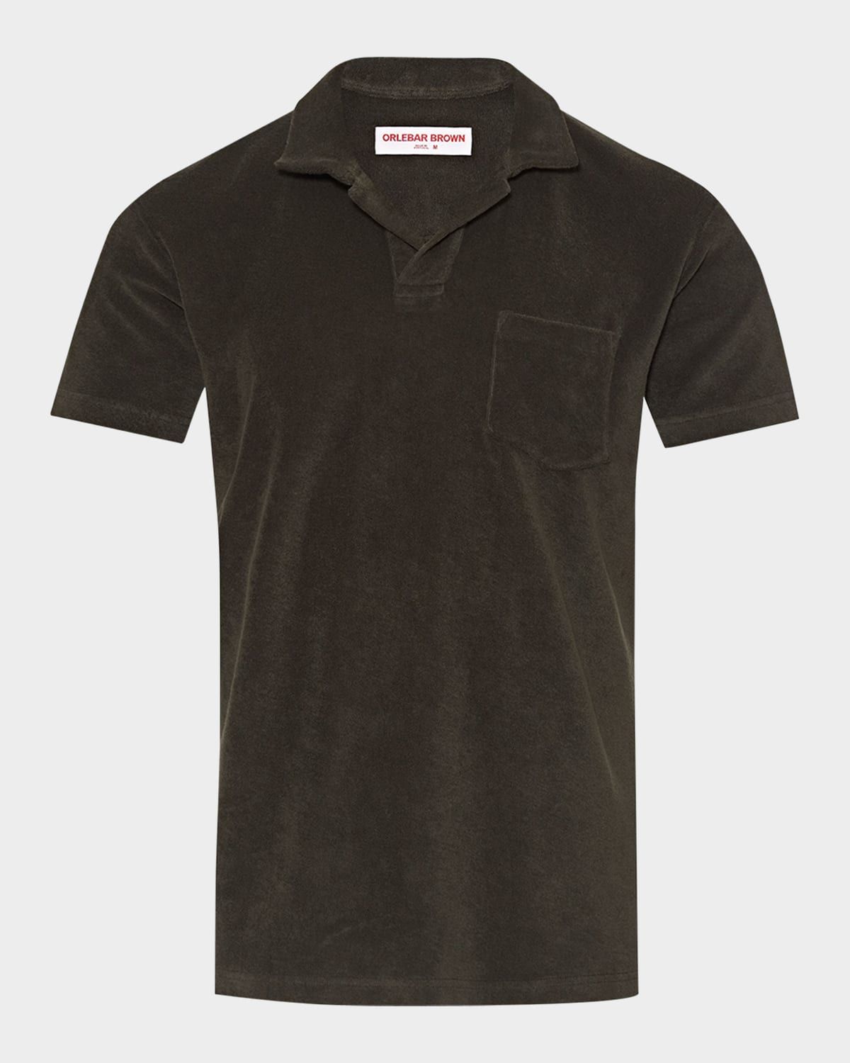Men & apos;s Organic Cotton Terry Short-Sleeve Polo Shirt
