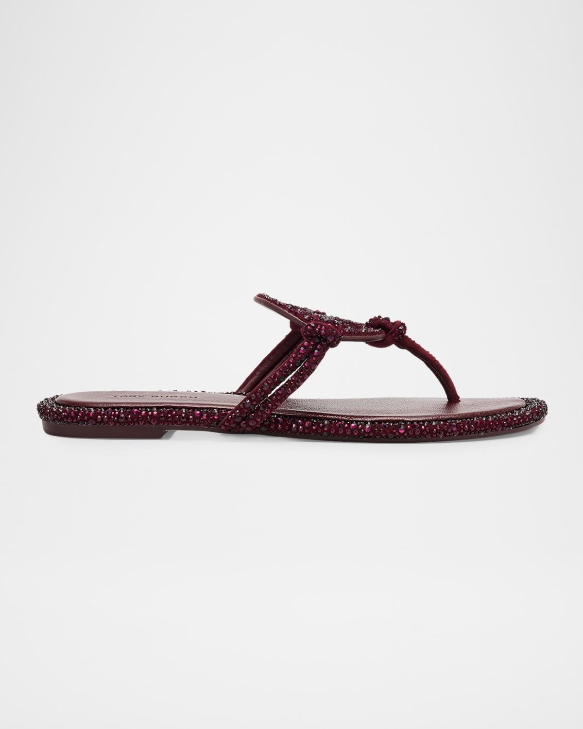Miller Embellished Medallion Flat Thong Sandals