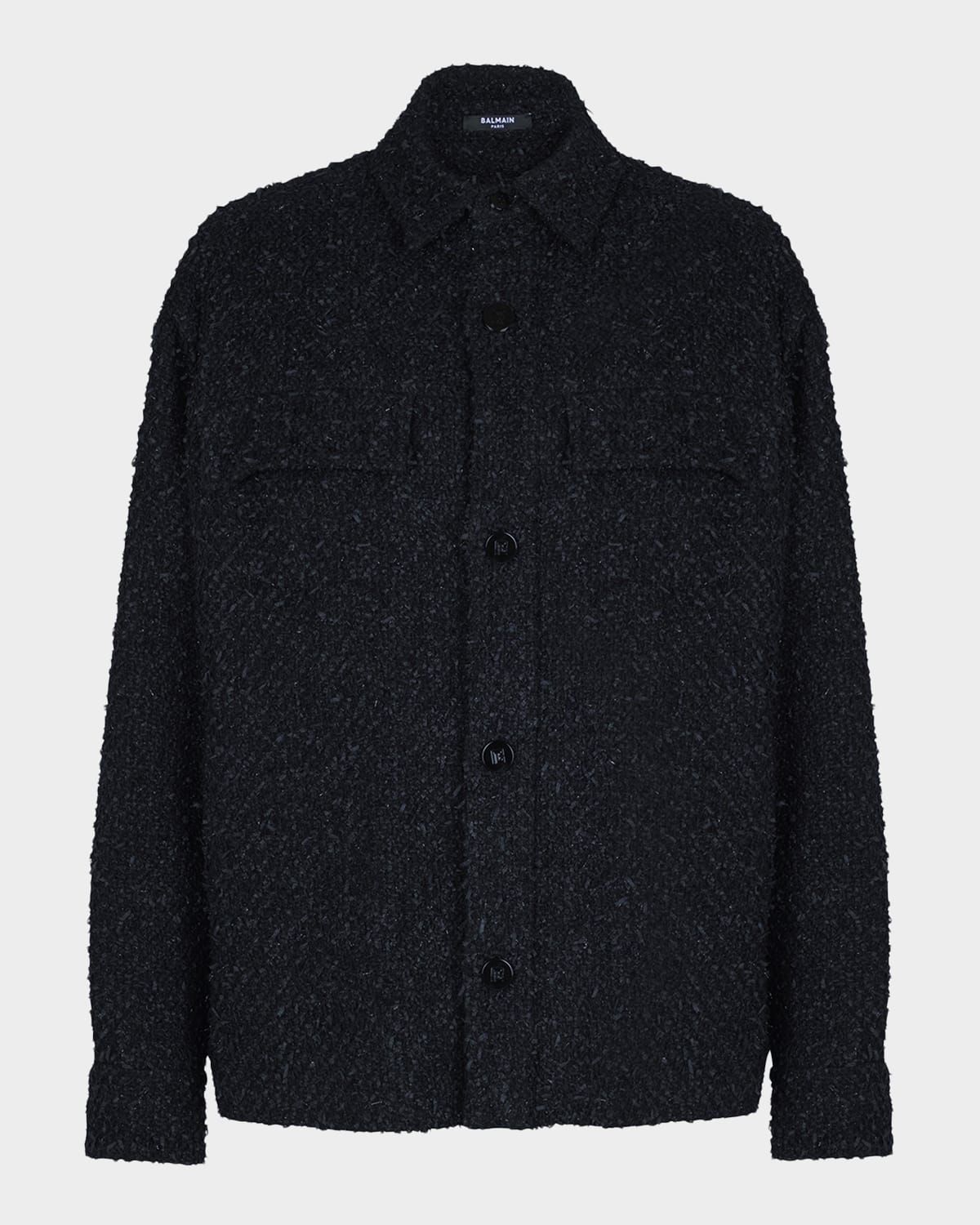Men & apos;s Monogram Tweed Overshirt