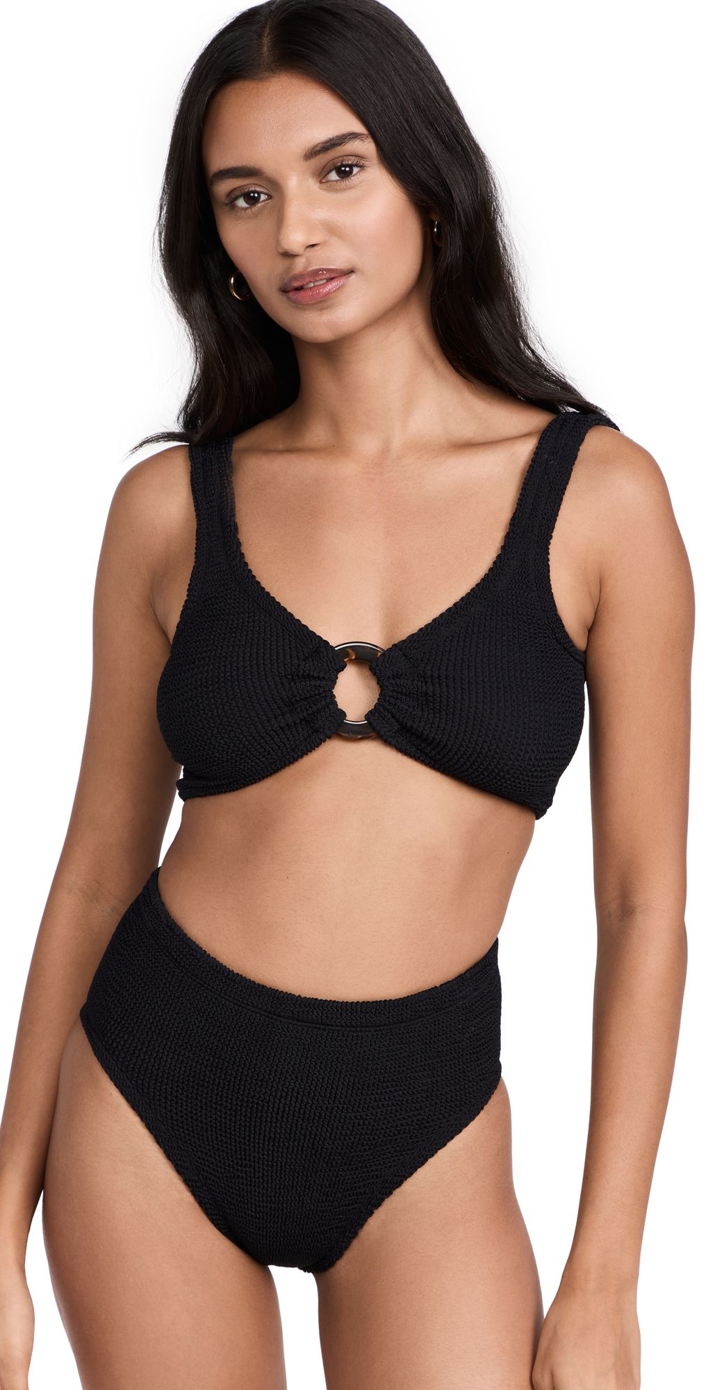 Hunza G Nadine Bikini Set Black One Size