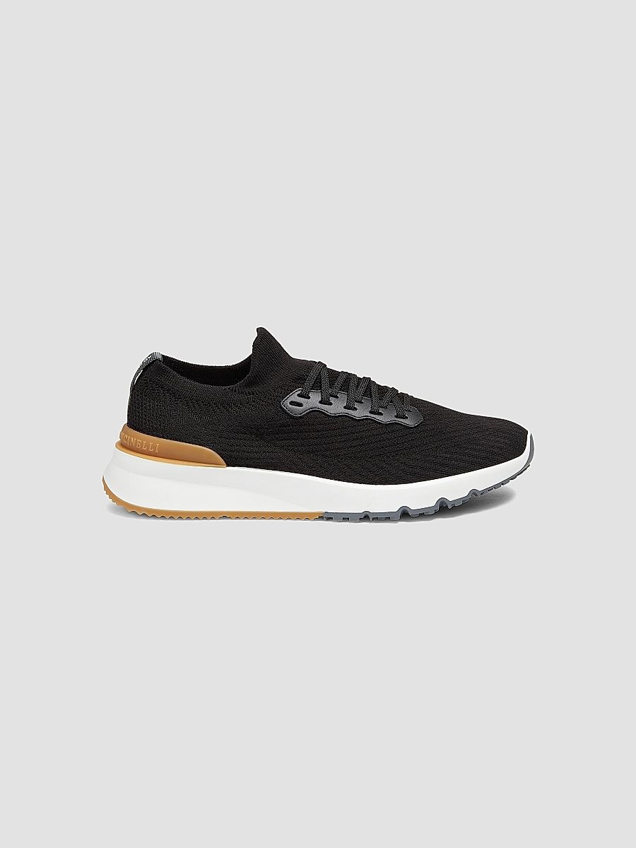 Men's Low-Top Sneakers - Black - Size 7