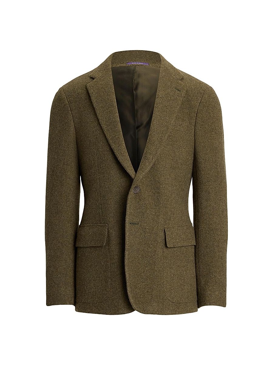 Men's Cashmere-Wool Blazer - Inverness Loden - Size 48