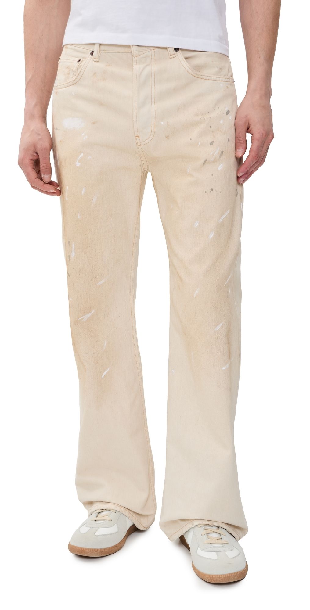 Acne Studios 2021 Loose Fit Jeans White 36
