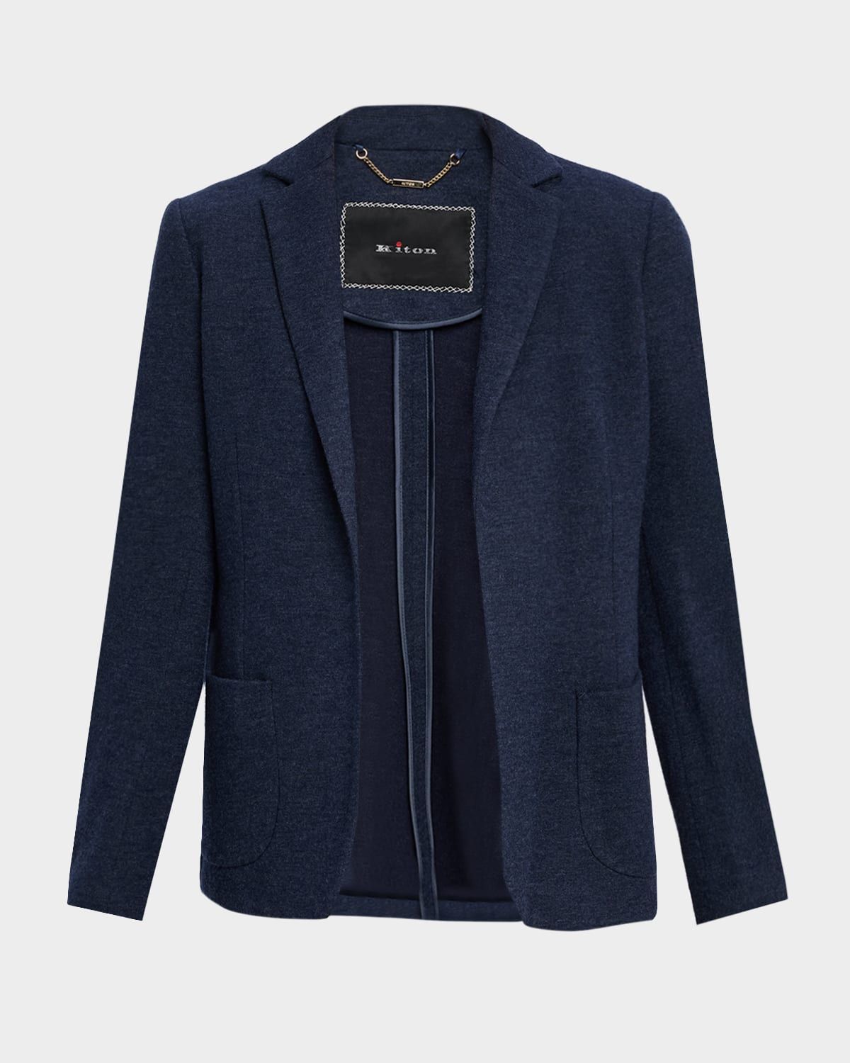 Cashmere Open-Front Jacket