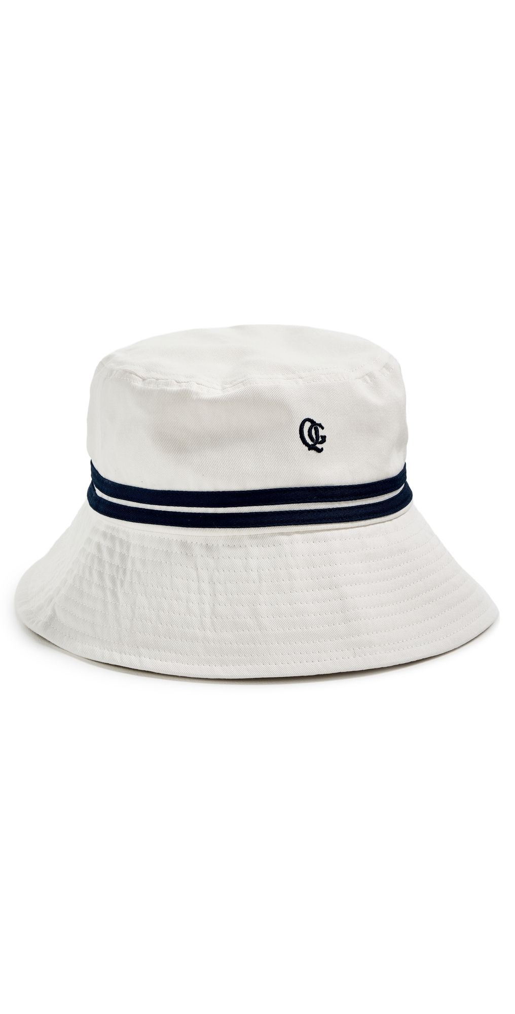 Quiet Golf Monogram Bucket Hat Navy One Size