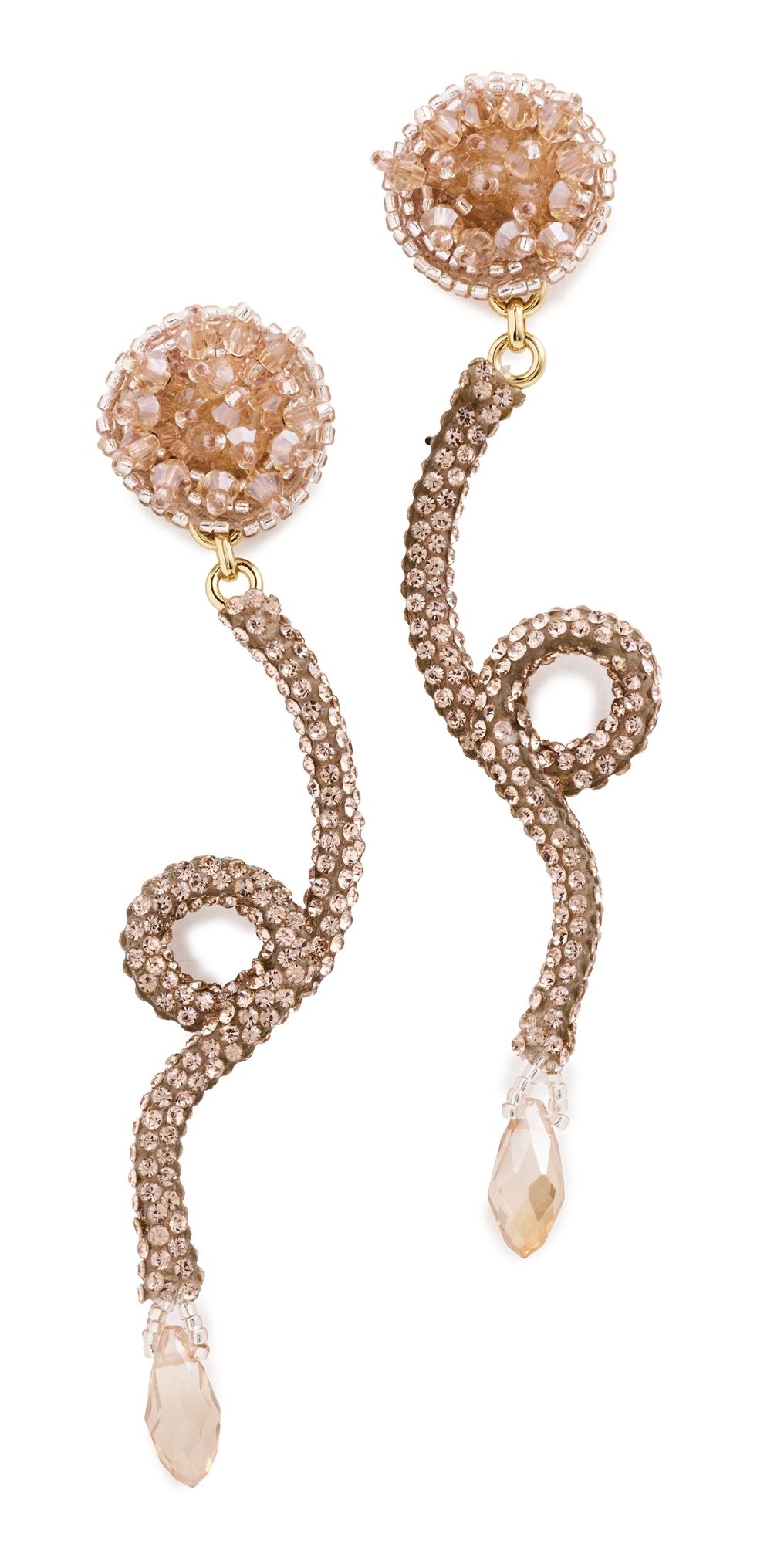 Mignonne Gavigan Brenda Linear Earrings Rose Gold One Size