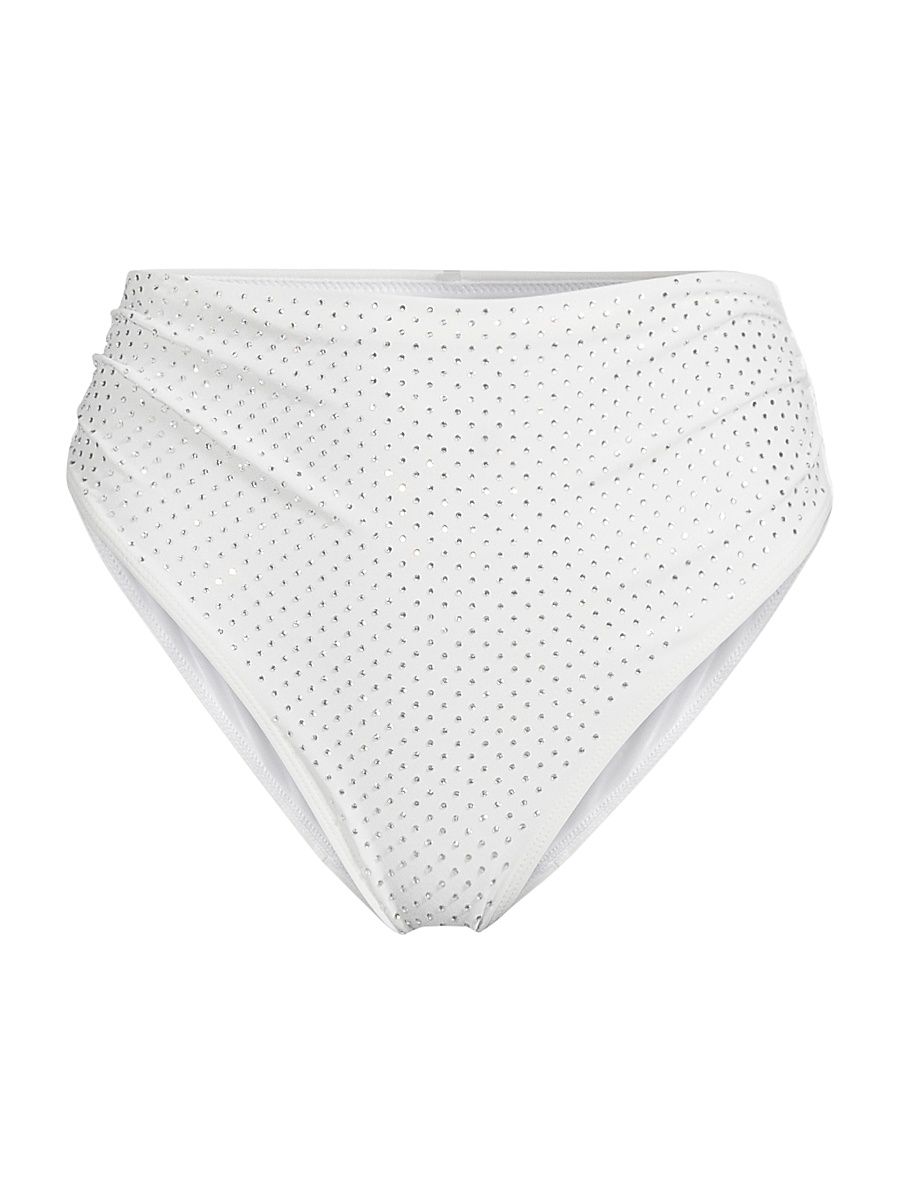 Women's Margo Studded Bikini Bottom - Ivory - Size XL