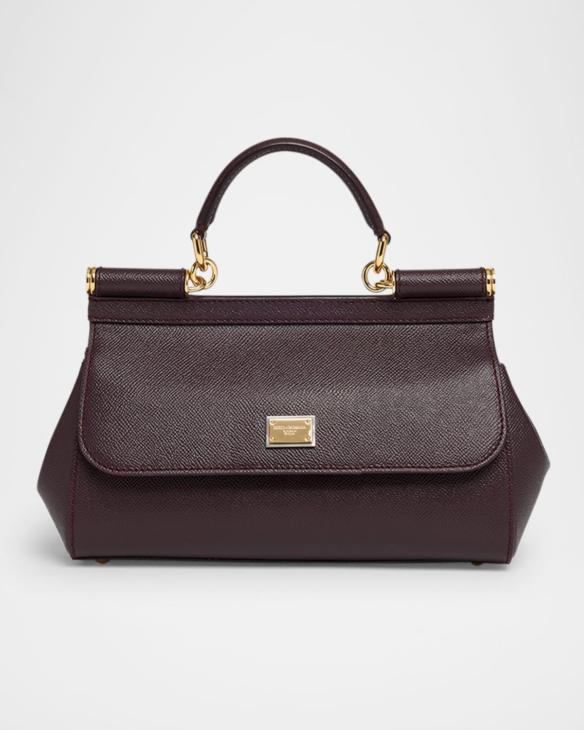 Sicily Leather Top-Handle Bag